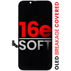 OLED-montage kompatibel med iPhone 16e (Eftermarknad Pro: XO7 Mjuk)
